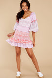 Ensley Mini Dress In Strawberry Melange