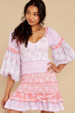 Ensley Mini Dress In Strawberry Melange