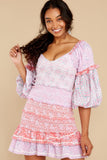 Ensley Mini Dress In Strawberry Melange