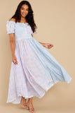 Ren Maxi Dress In Blueberry Dust