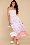 Caressa Dress In Strawberry Melange