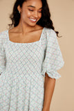 Rigby Dress In Green Leaf
