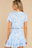 You And Me Blue Floral Print Dress