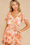 What's Her Secret Pink Multi Floral Print Dress