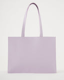 Large Leather Retail Tote - Pale Orchid