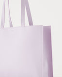 Large Leather Retail Tote - Pale Orchid