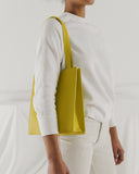 Medium Leather Retail Tote - Citron
