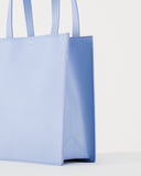 Medium Leather Retail Tote - Cornflower