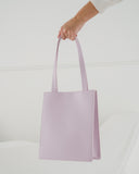 Medium Leather Retail Tote - Pale Orchid