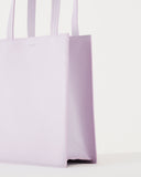 Medium Leather Retail Tote - Pale Orchid