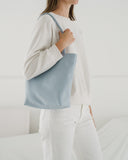 Soft Medium Tote - Soft Blue