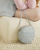 Soft Mini Circle Purse - Soft Blue