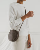 Soft Mini Circle Purse - Chocolate