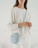 Soft Mini Circle Purse - Soft Blue