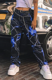 Blue Lightning Pants