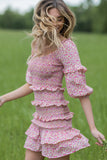 My Darling Pink Multi Floral Print Dress