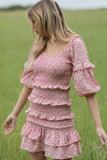My Darling Pink Multi Floral Print Dress