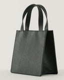Small Leather Retail Tote - Black