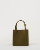 Small Leather Retail Tote - Kelp