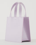 Small Leather Retail Tote - Pale Orchid