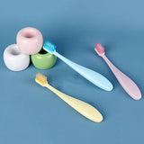 Baby Soft-bristled Silicone Toothbrush For Children 3Pcs/Set