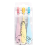 Baby Soft-bristled Silicone Toothbrush For Children 3Pcs/Set