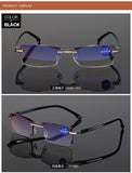 Anti Blue Light Frameless women men Glasses