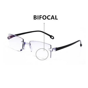 Men Women Rimless Reading Glasses