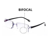 Men Women Rimless Reading Glasses