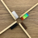 Colorful Natural Bamboo Toothbrush Set