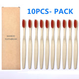 Colorful Natural Bamboo Toothbrush Set